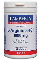 L-Arginine HCl 1000mg (90 tablets) 