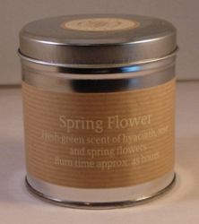 Spring Flower Scented Candle in a Tin