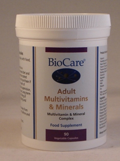 BioCare: BioCare Adult Multivitamins & Minerals (90 tablets) available online here