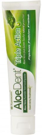 Aloe Pura: Aloe Dent, Aloe Vera Triple Action toothpaste 100ml available online here
