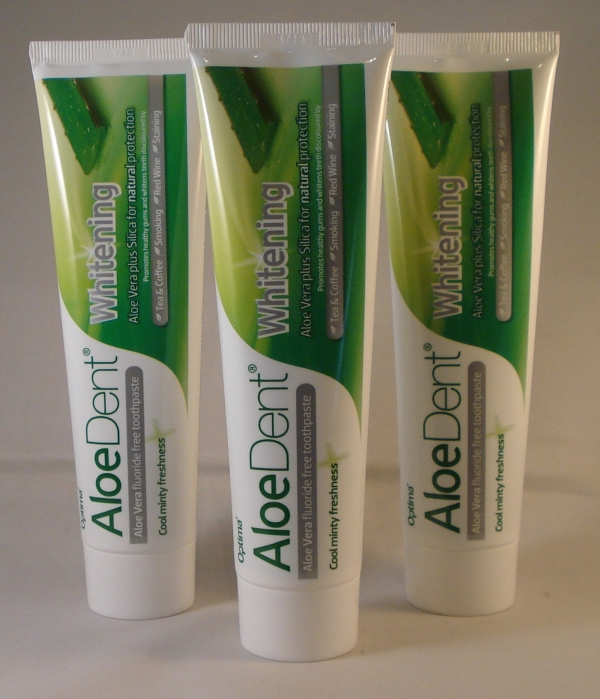 Aloe Pura: Aloe Dent, Aloe Vera Whitening Toothpaste 100ml Three Tubes available online here