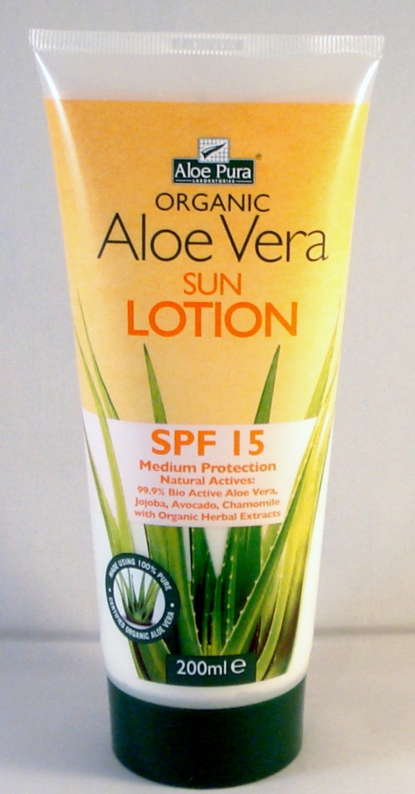 Aloe Pura: Aloe Pura Aloe Vera Sun Lotion SPF 15 200ml available online here
