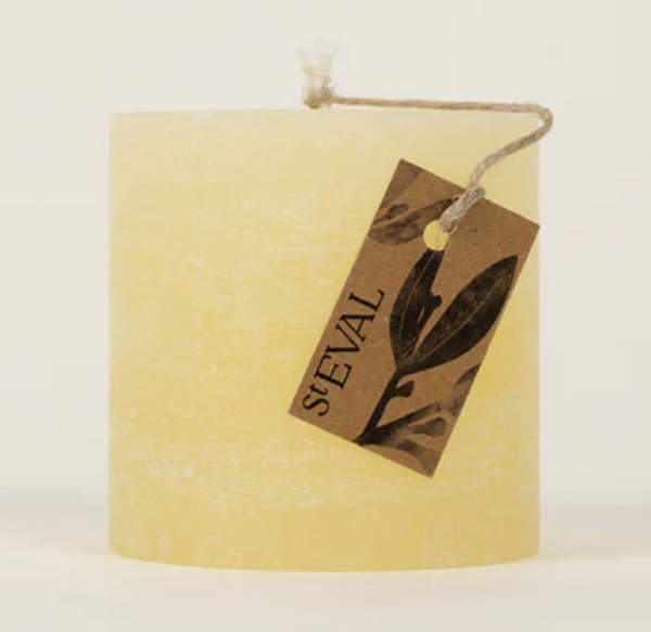 St Eval Candles: Bay & Rosemary  Scented  Pillar Candle 3 x 3 available online here