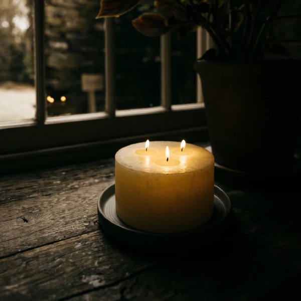 St Eval Candles: Begamot & Nettle Scented Multiwick Candle available online here
