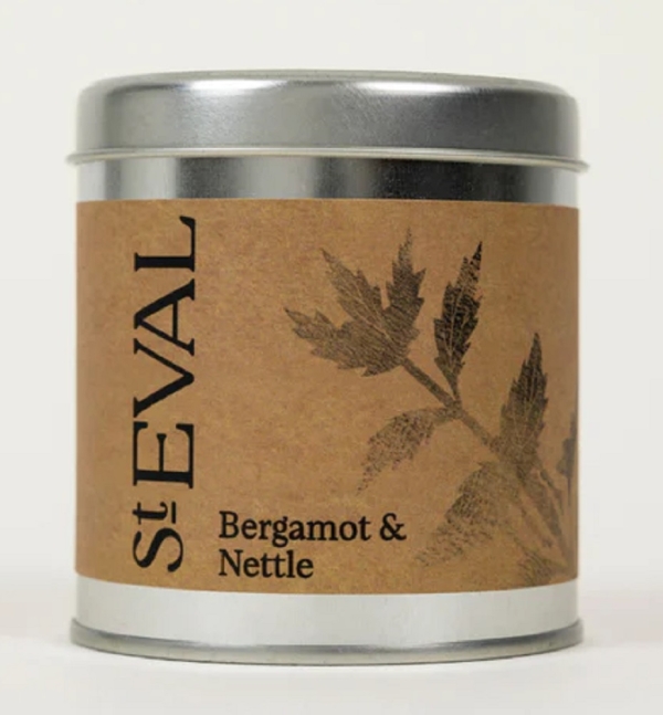 St Eval Candles: Bergamot & Nettle Candle in a Tin available online here