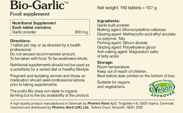 Pharma Nord: Bio-Garlic Tablets (150) available online here