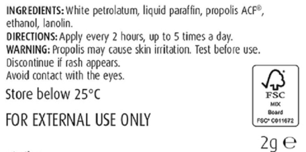 A. Vogel-Bioforce: Bio-Propilis. Cold Sore Barrier Ointment 2g x 3 available online here