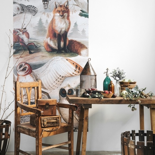 Bomo Art : Bomo Wall Decor Fox & Owl Design available online here