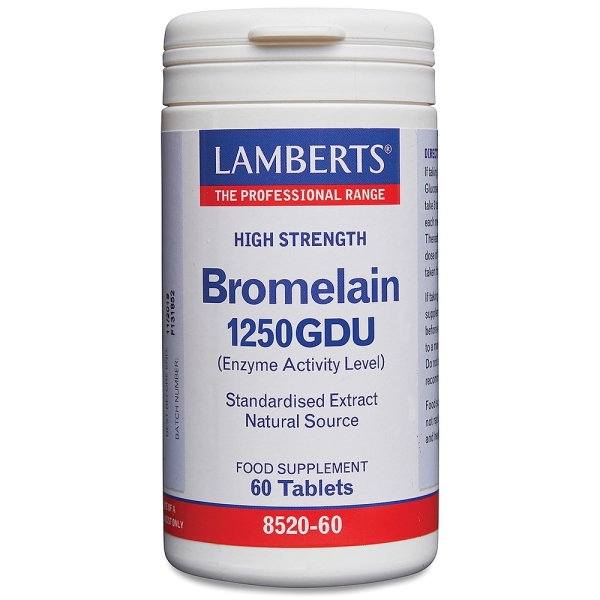 Lamberts Healthcare: Bromelain 1250GDU High Strength natural enzyme extract available online here