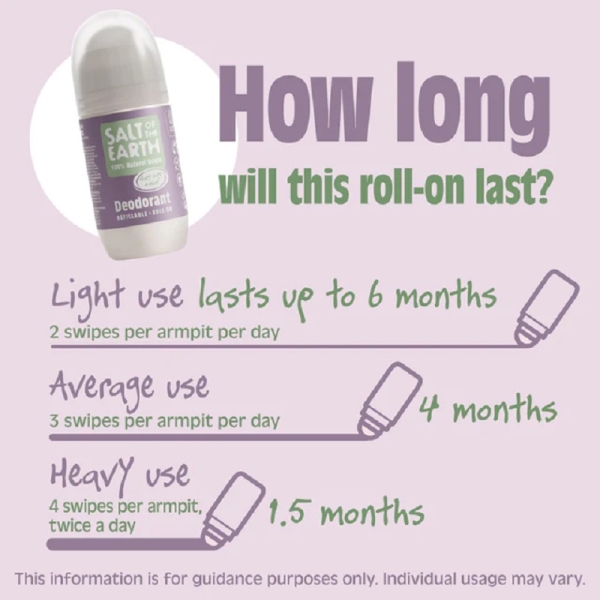 Salt of the Earth: Clary Sage & Mint Roll on Deodorant 75ml available online here
