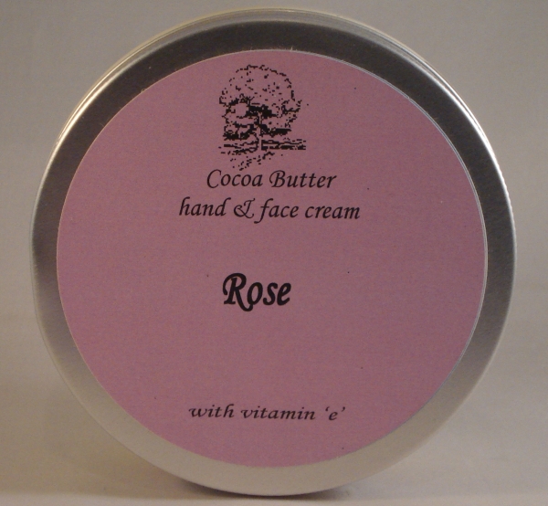 The Tree House: Cocoa Butter Hand & Face Cream (Rose) 200g available online here