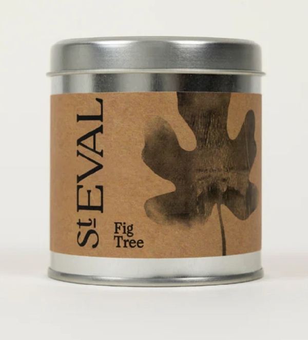 St Eval Candles: Fig Tree Scented Candle in a Tin available online here