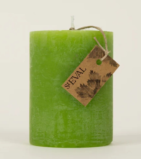 St Eval Candles: Geranium Leaf Scented Pillar Candle 4 x 3 available online here