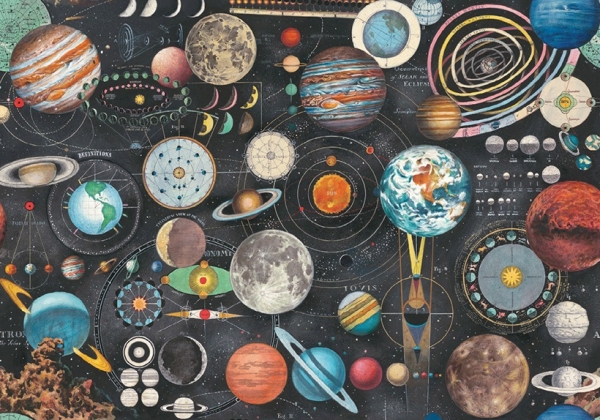 Bomo Art : Gift Wrapping Paper. Large Size 1m x 0.7m. Planetarium Design x two available online here