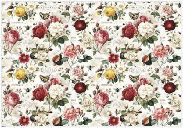 Bomo Art : Gift Wrapping Paper. Large Size 1m x 0.7m. Roses Design x two available online here