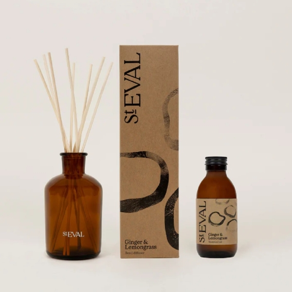 St Eval Candles: Ginger & Lemongrass Reed Diffusers available online here