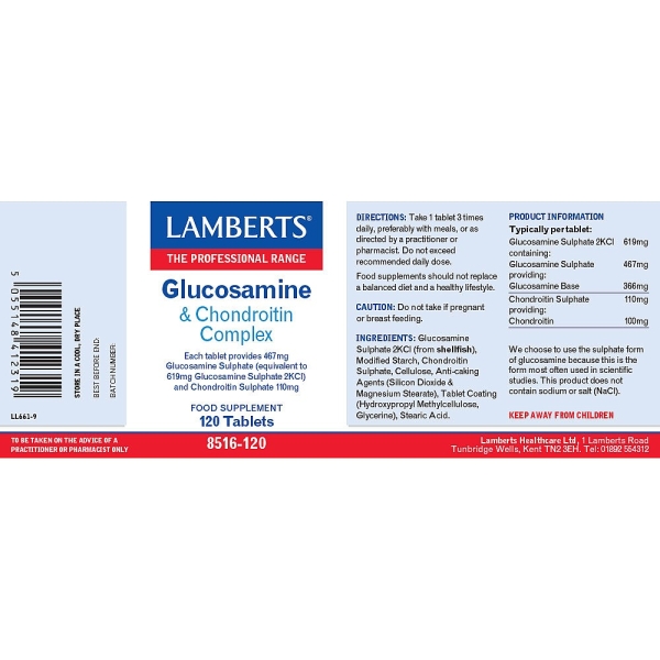 Lamberts Healthcare: Glucosamine Complete 120 tablets available online here