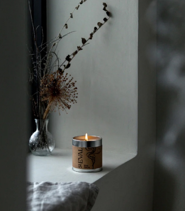 St Eval Candles: Holy Smoke Scented Candle in a Tin available online here