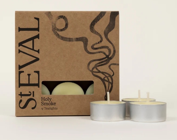 St Eval Candles: Holy Smoke Scented Tealights (9) two packs available online here
