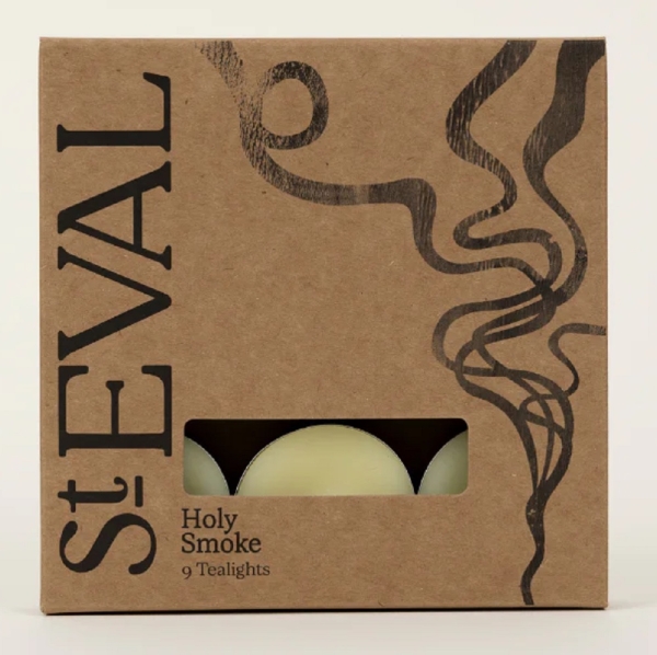 St Eval Candles: Holy Smoke Scented Tealights (9) two packs available online here