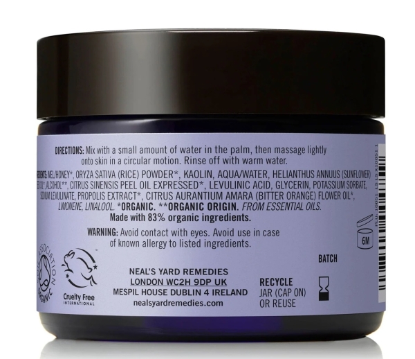 Neal's Yard (Natural Remedies): Honey & Orange Facial Scrub 75g available online here