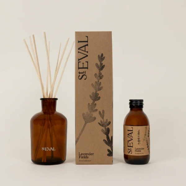 St Eval Candles: Lavender Fields Reed Diffuser available online here