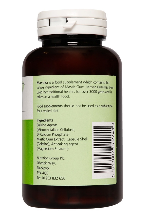 Mastika: Mastika, Mastic Gum 250mg (120 Capsules) available online here
