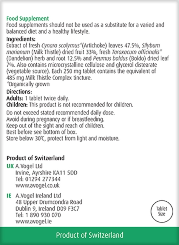 A. Vogel-Bioforce: Milk Thistle Complex Tablets (60) available online here