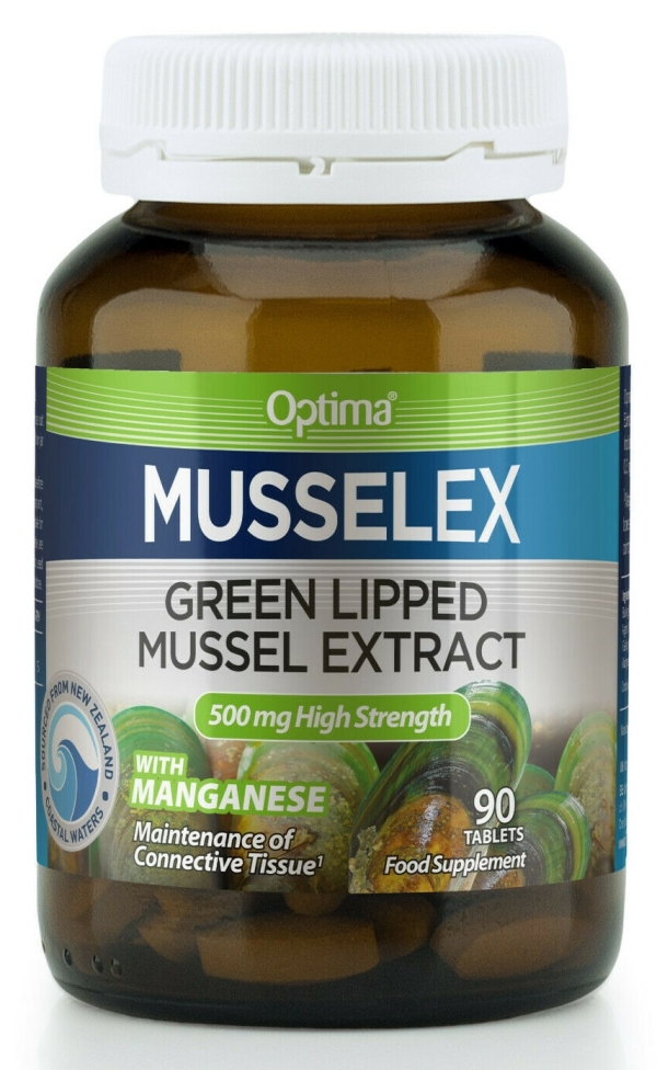 Optima Health: Musselex, Green Lipped Mussel Extract 500mg (90) available online here