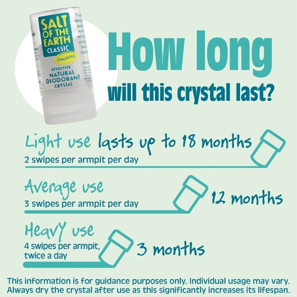 Salt of the Earth: Natural Classic Deodorant 90g available online here