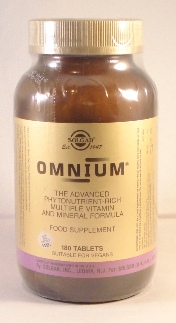 Solgar Vitamins & Herbs: Omnium (180) available online here