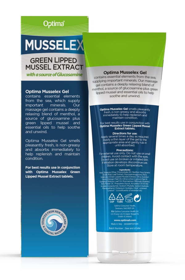 Optima Health: Optima, Musselex Gel 125ml  available online here