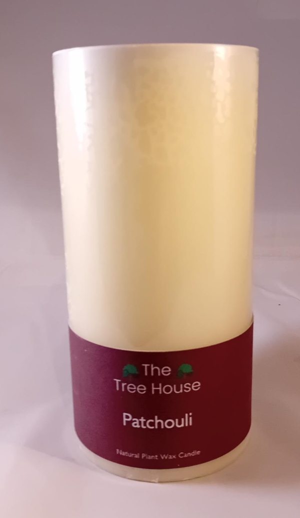 The Tree House: Organic Palm Oil Candle (15cm x 7.5cm) Patchouli Scented  available online here
