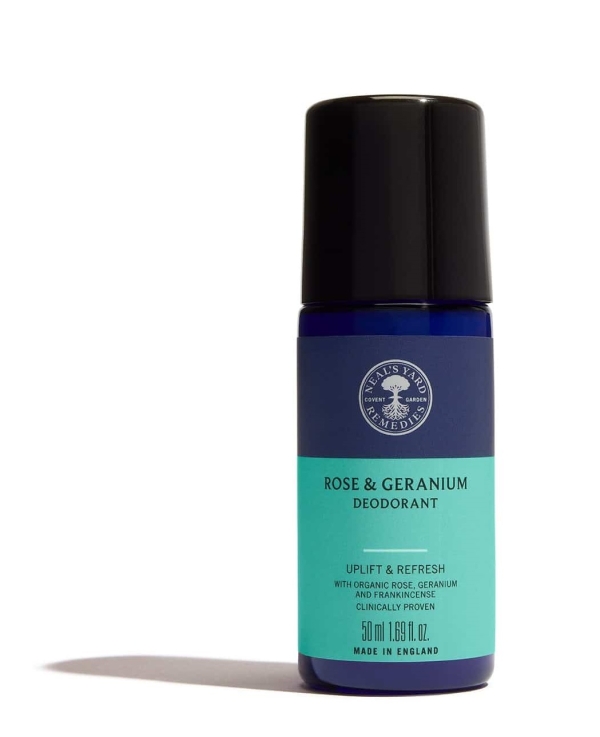 Neal's Yard (Natural Remedies): Rose & Geranium Roll On Deodorant 50ml  available online here