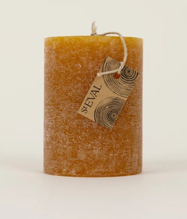 St Eval Candles: Sandalwood Scented Scented Pillar Candle 4 x 3 available online here