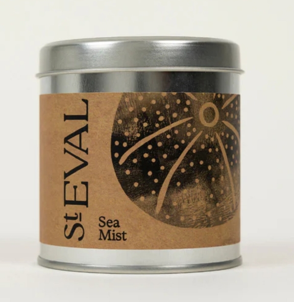 St Eval Candles: Sea Mist Scented Candle in a Tin available online here