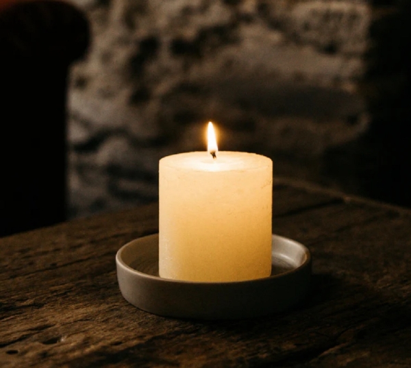 St Eval Candles: Sea Mist Scented Pillar Candle 3 x 3 available online here