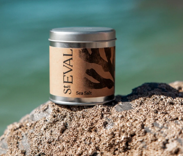 St Eval Candles: Sea Salt Scented Candle in a Tin available online here