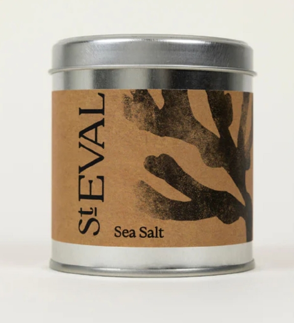 St Eval Candles: Sea Salt Scented Candle in a Tin available online here