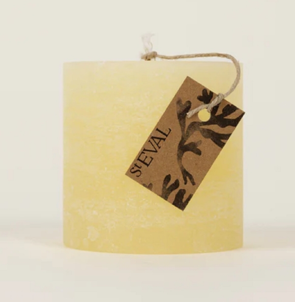 St Eval Candles: Sea Salt Scented Pillar Candle 3 x 3 available online here