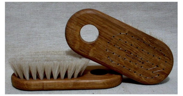 The Tree House: Shower Brush, Oak Bodied, Soft Horse Hair Bristles available online here