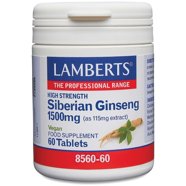 Lamberts Healthcare: Siberian Ginseng 1500mg (as 100mg extract) available online here