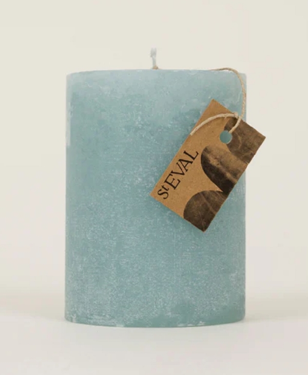 St Eval Candles: Tranquillity Scented Scented Pillar Candle 4 x 3 available online here