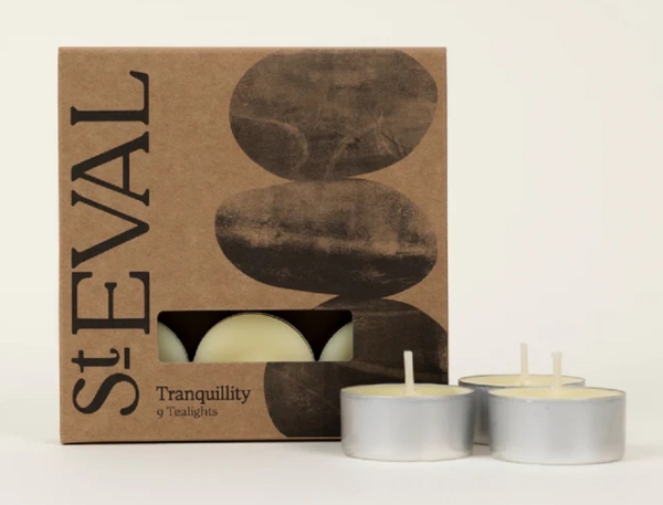 St Eval Candles: Tranquillity Scented Tealights (9) Two Packs available online here