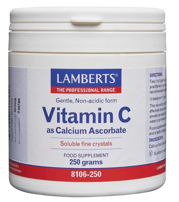 Lamberts Healthcare: Vitamin C as Calcium Ascorbate Crystals 250g. available online here