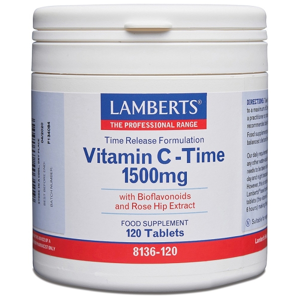 Lamberts Healthcare: Vitamin C Time Release 1500mg (120 Tabs) available online here