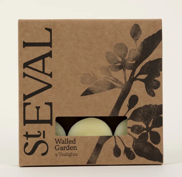 St Eval Candles: Walled Garden Scented Tealights (9) Two Packs available online here