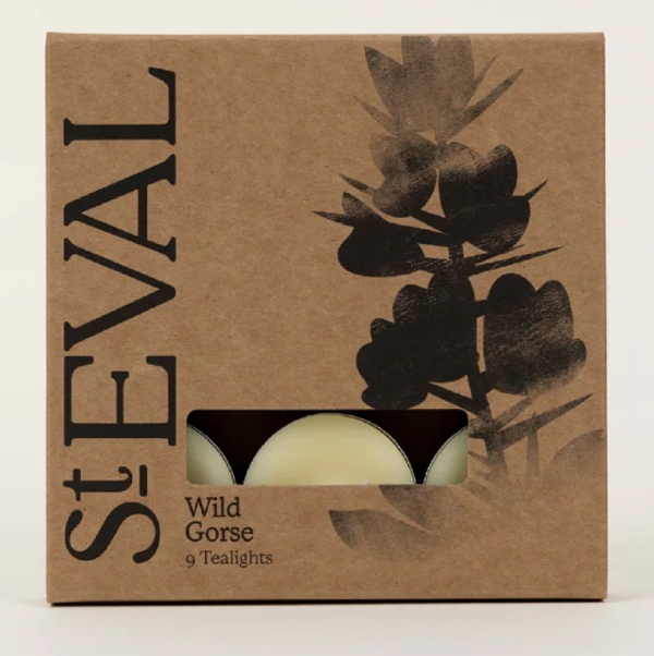 St Eval Candles: Wild Gorse Tealights (9) two packs available online here