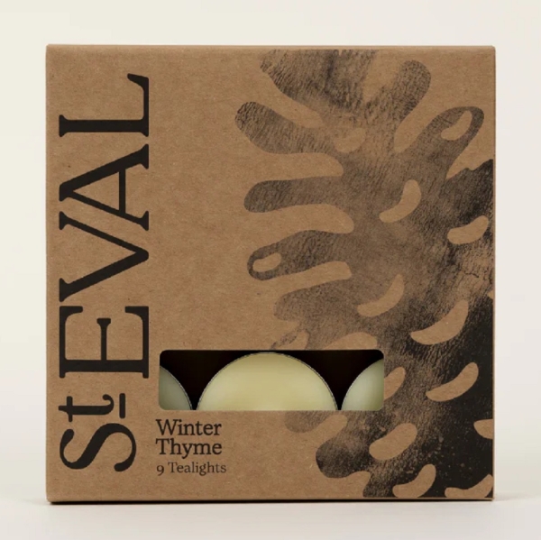 St Eval Candles: Winter Thyme Scented Tealights Two packs of nine available online here