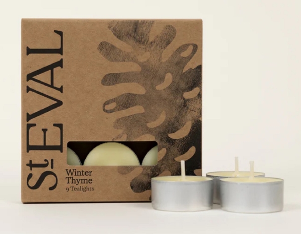 St Eval Candles: Winter Thyme Scented Tealights Two packs of nine available online here